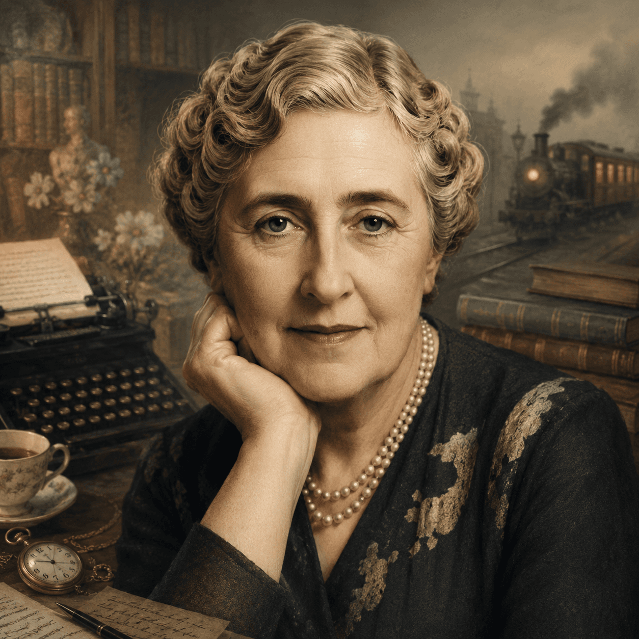 Portrét autora Agatha Christie