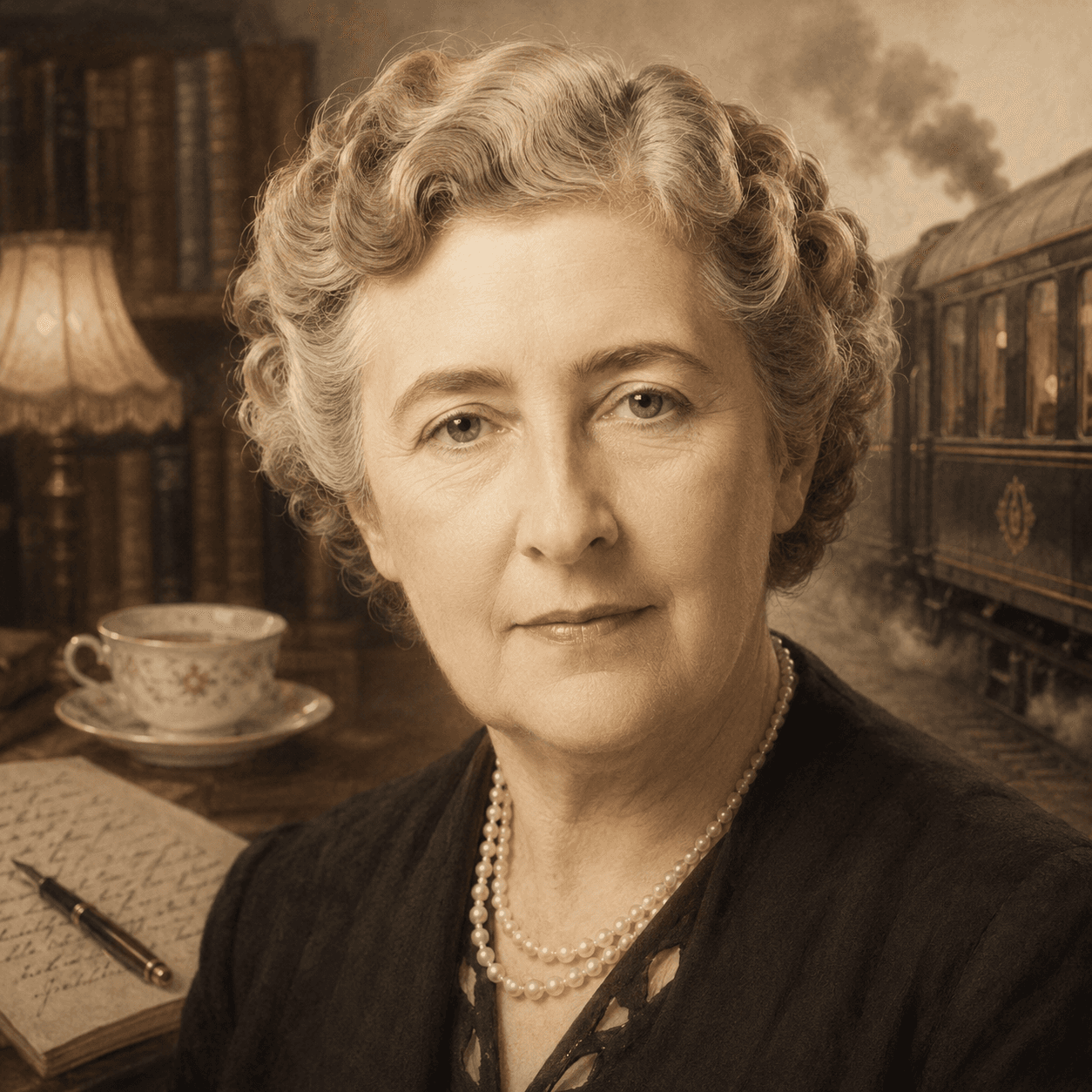 Portrét autora Agatha Christie