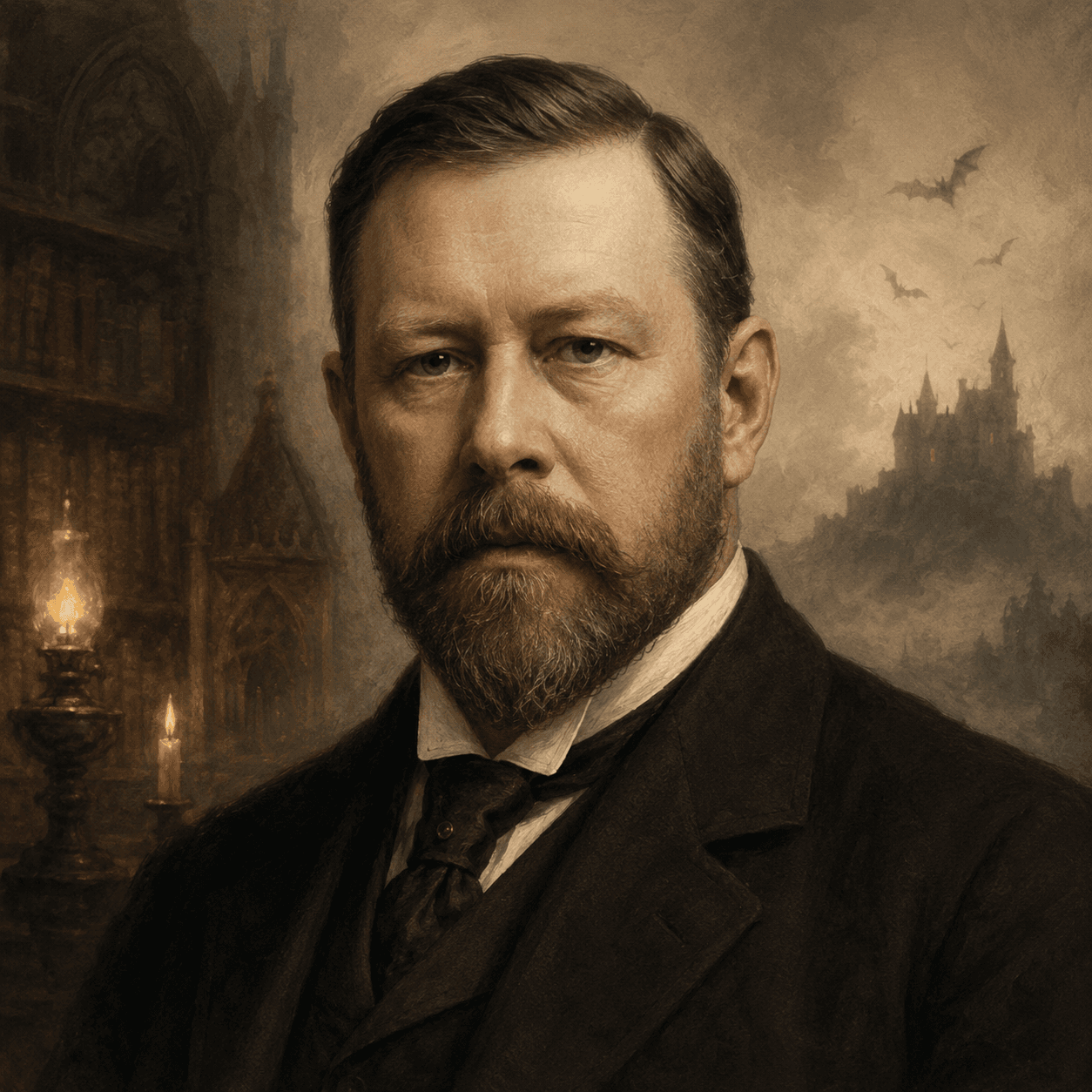 Portrét autora Bram Stoker
