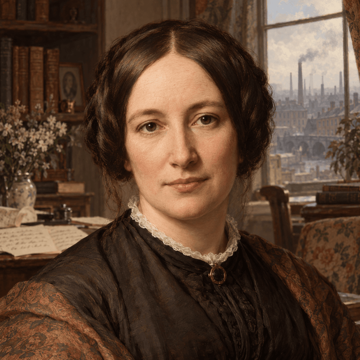 Portrét autora Elizabeth Cleghorn Gaskell