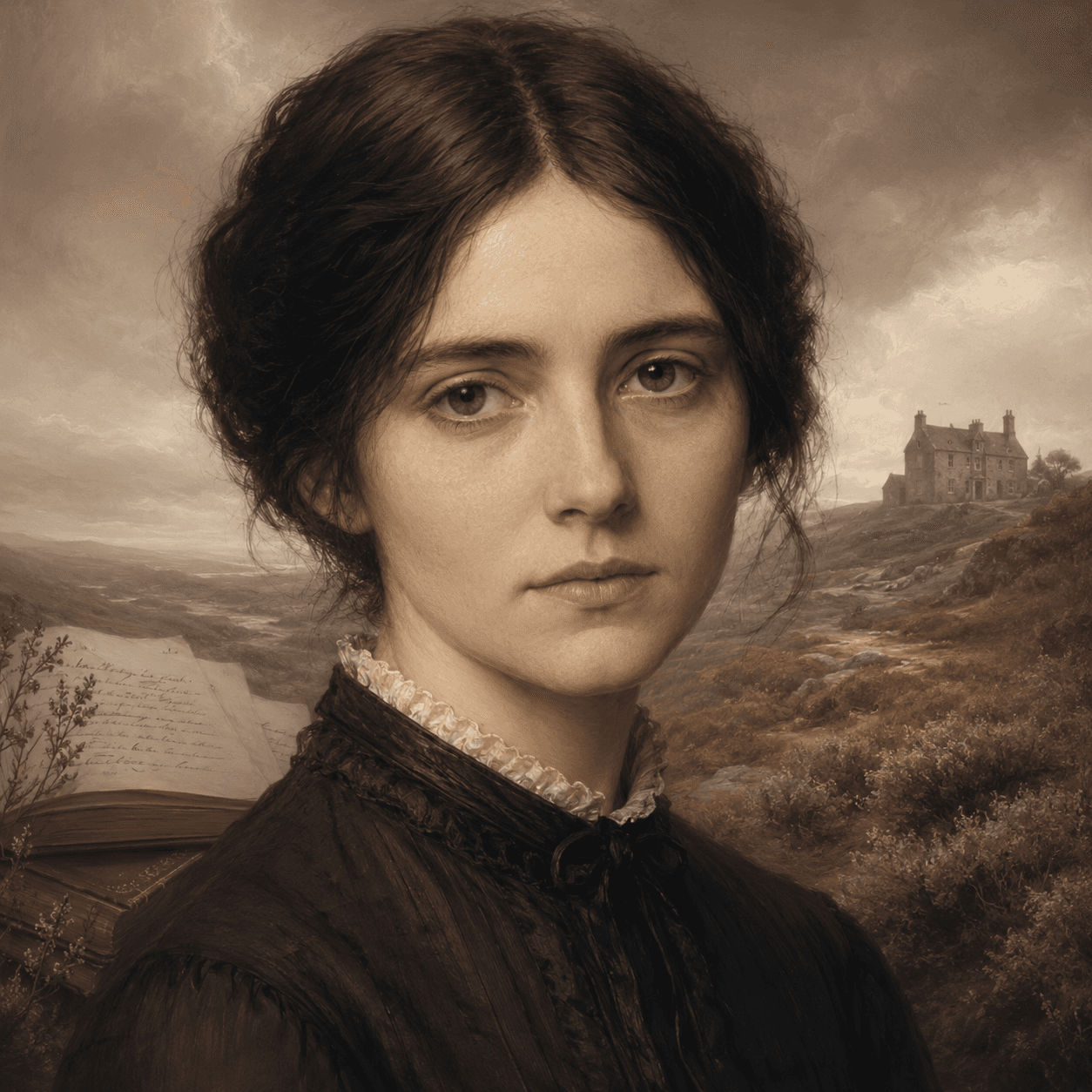 Portrét autora Emily Brontë