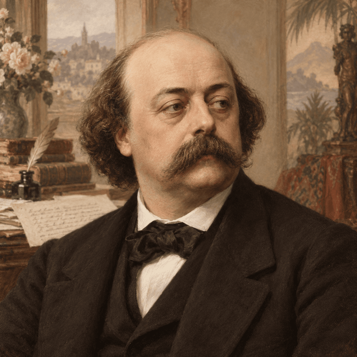 Portrét autora Gustave Flaubert
