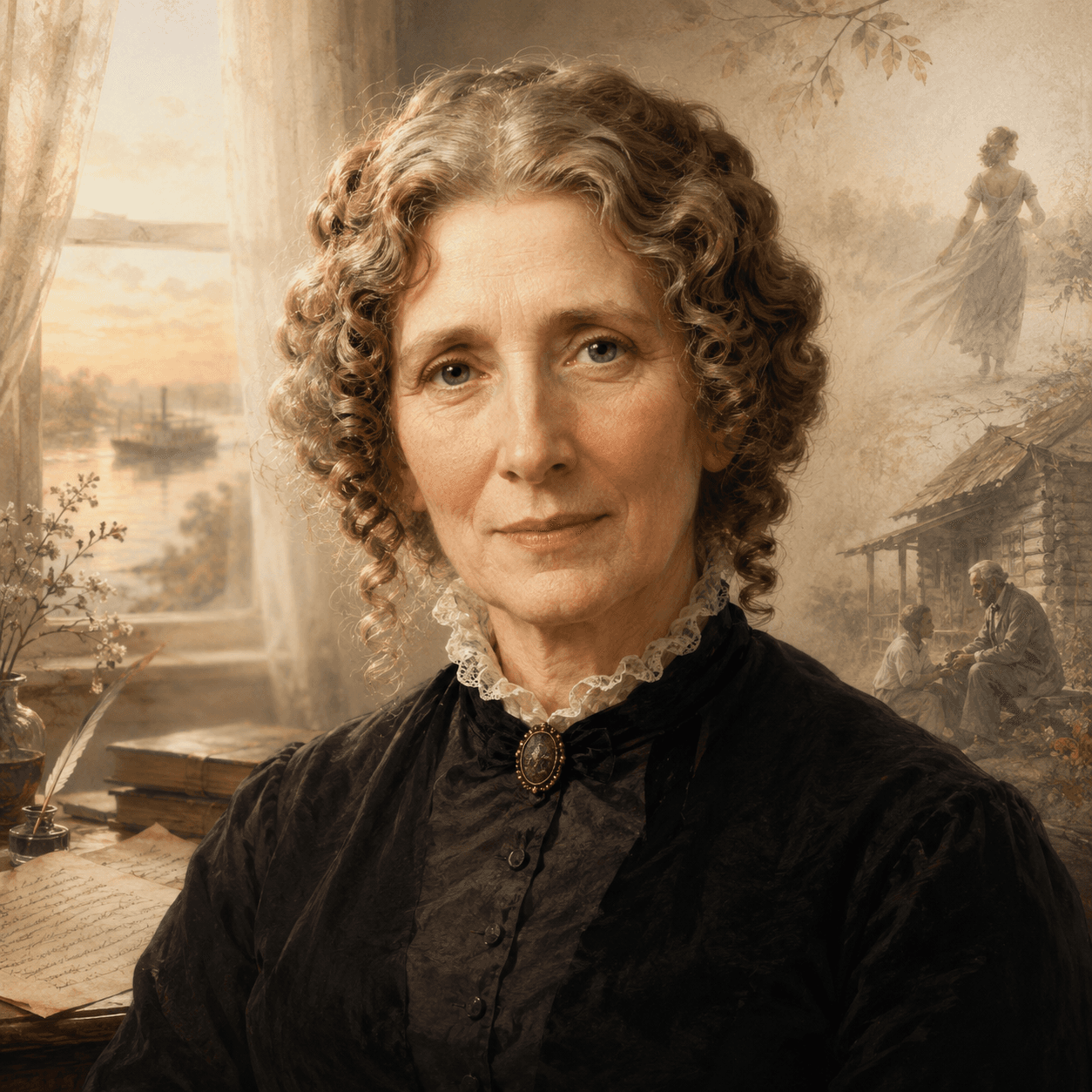 Portrét autora Harriet Beecher Stowe