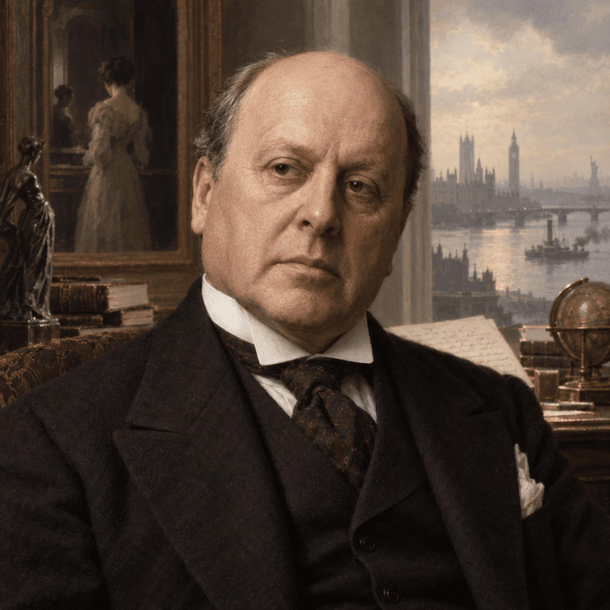 Portrét autora Henry James
