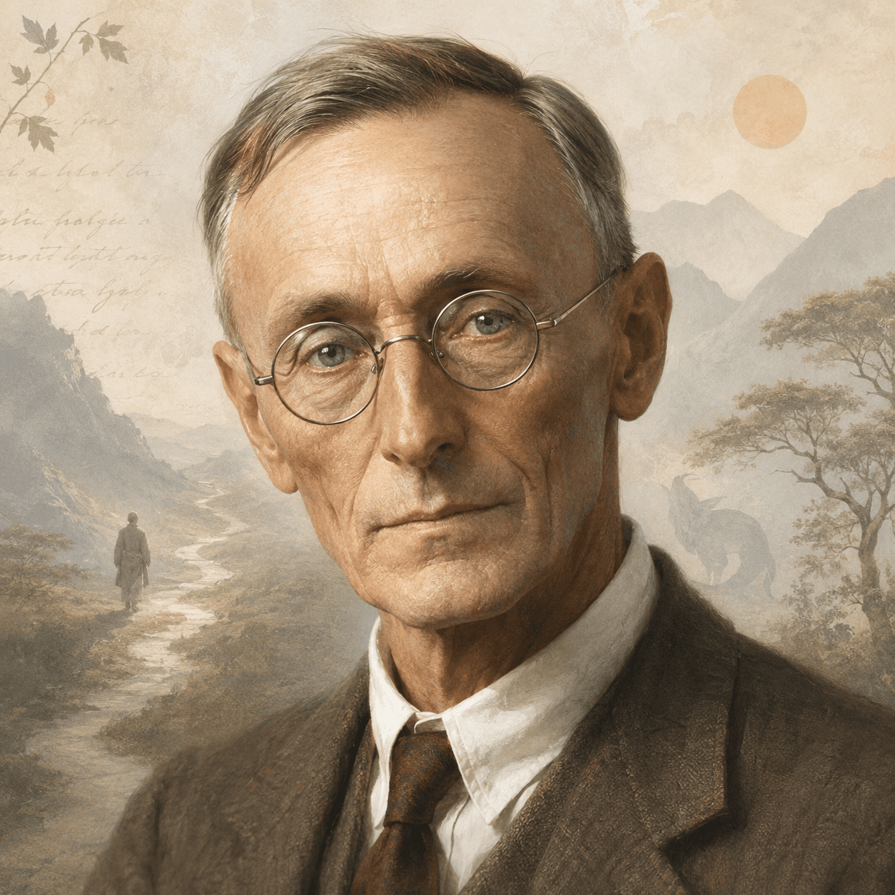 Portrét autora Hermann Hesse
