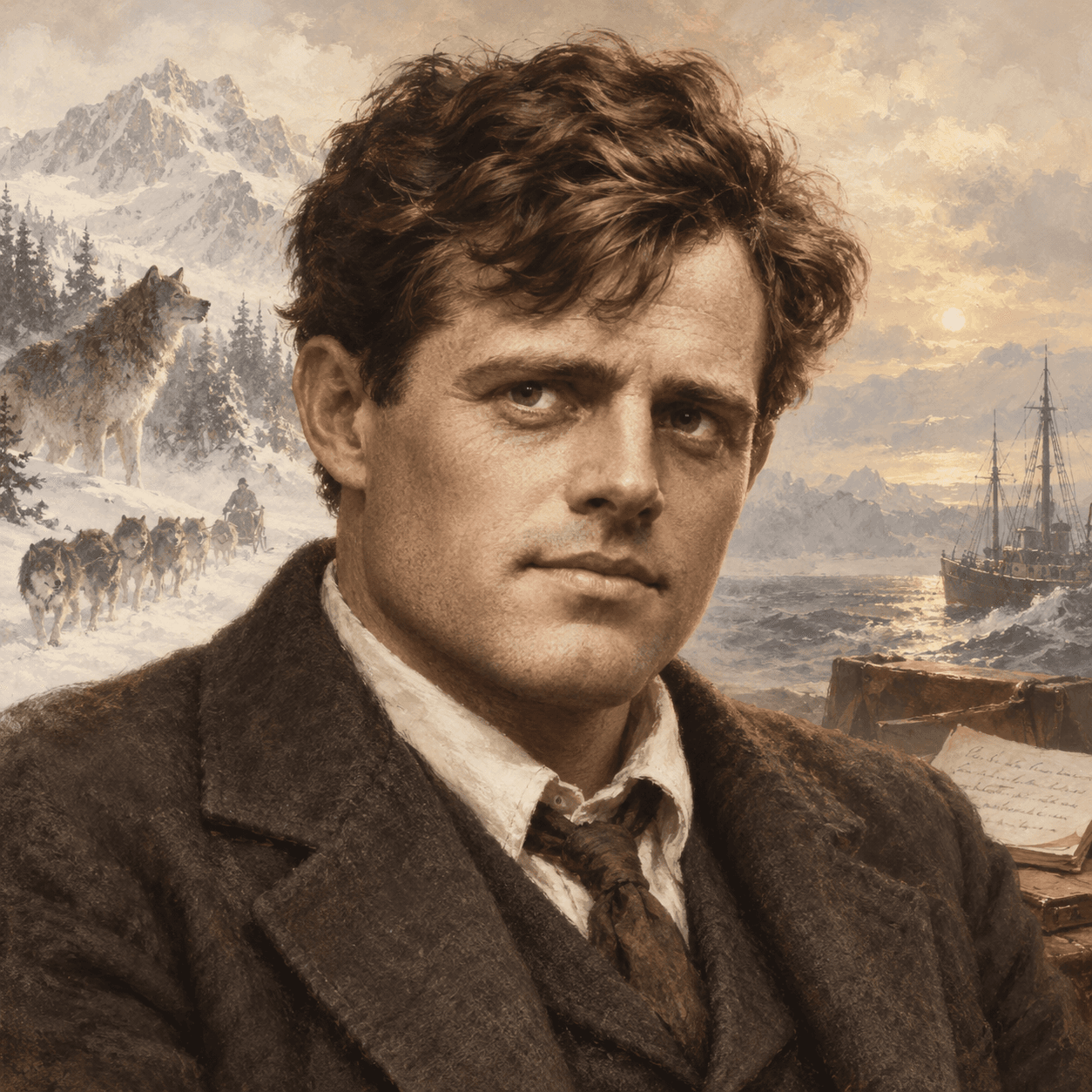 Portrét autora Jack London