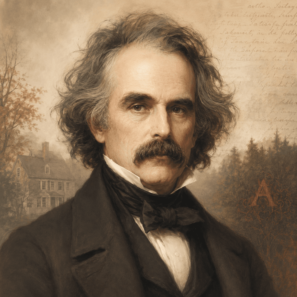 Portrét autora Nathaniel Hawthorne