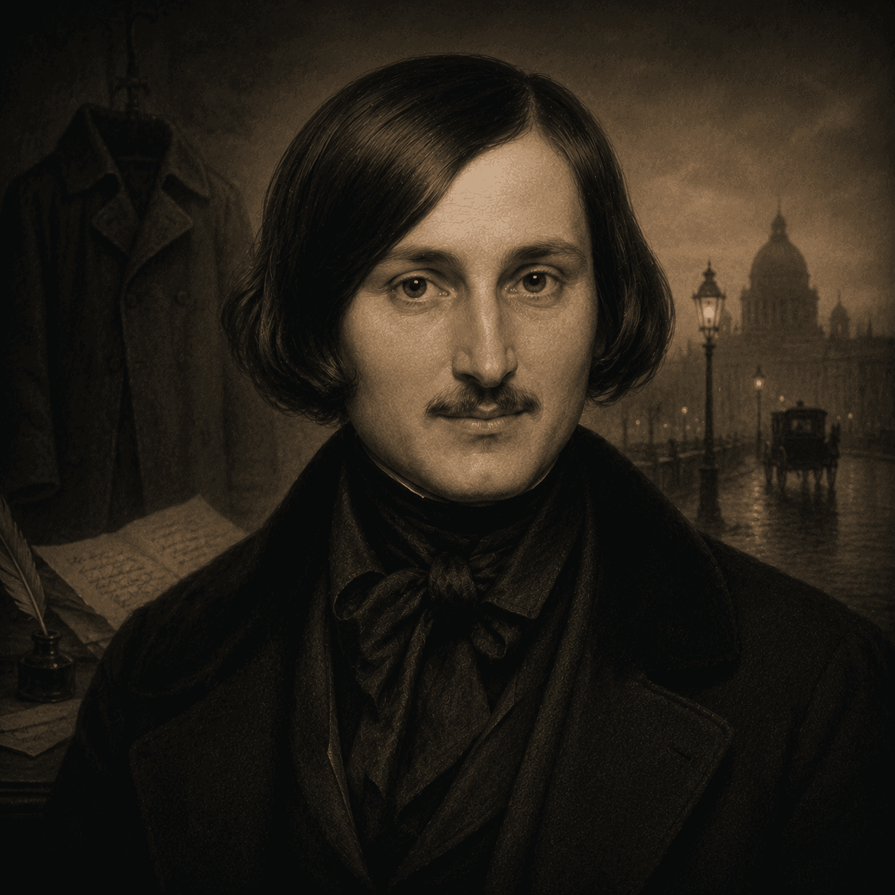 Portrét autora Nikolai Vasilevich Gogol