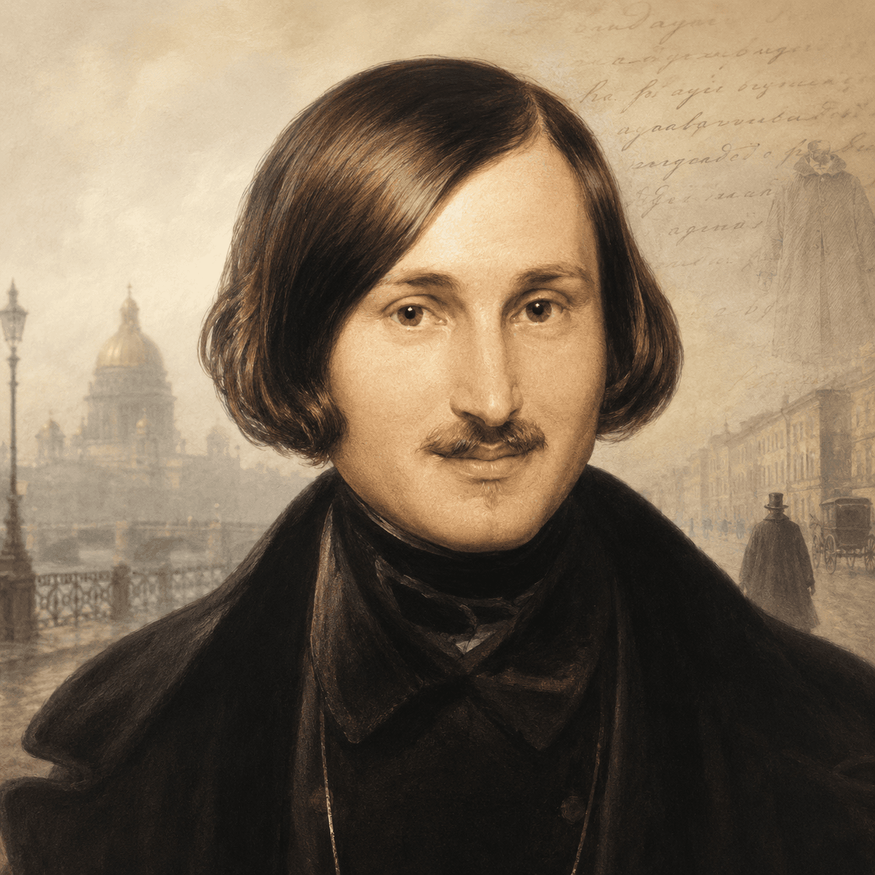Portrét autora Nikolai Vasilevich Gogol
