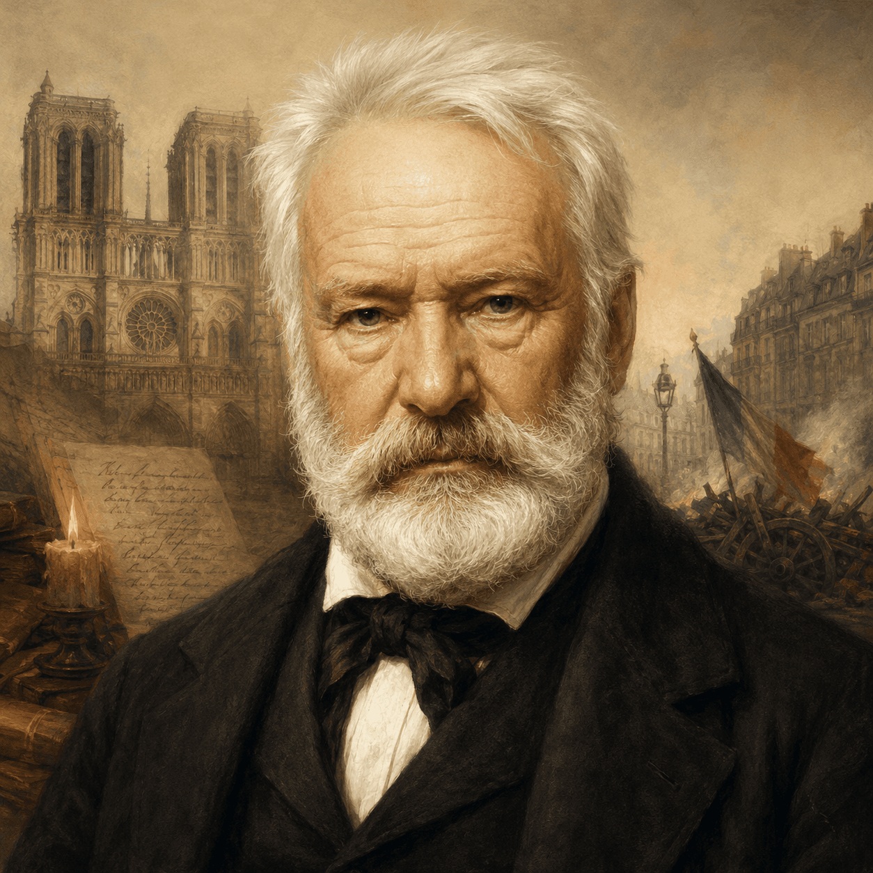 Portrét autora Victor Hugo