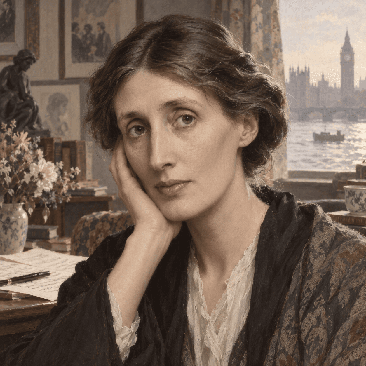 Portrét autora Virginia Woolf