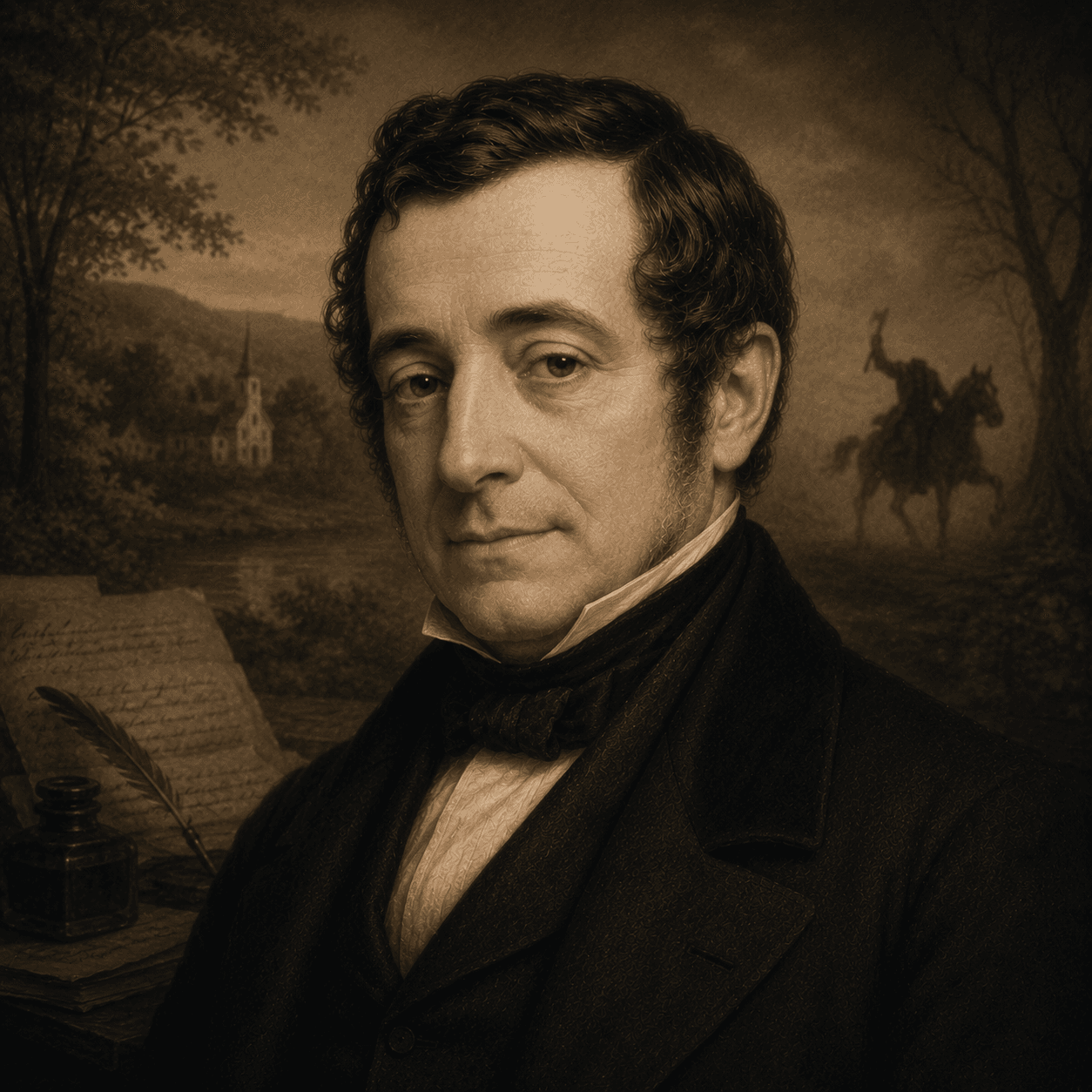 Portrét autora Washington Irving
