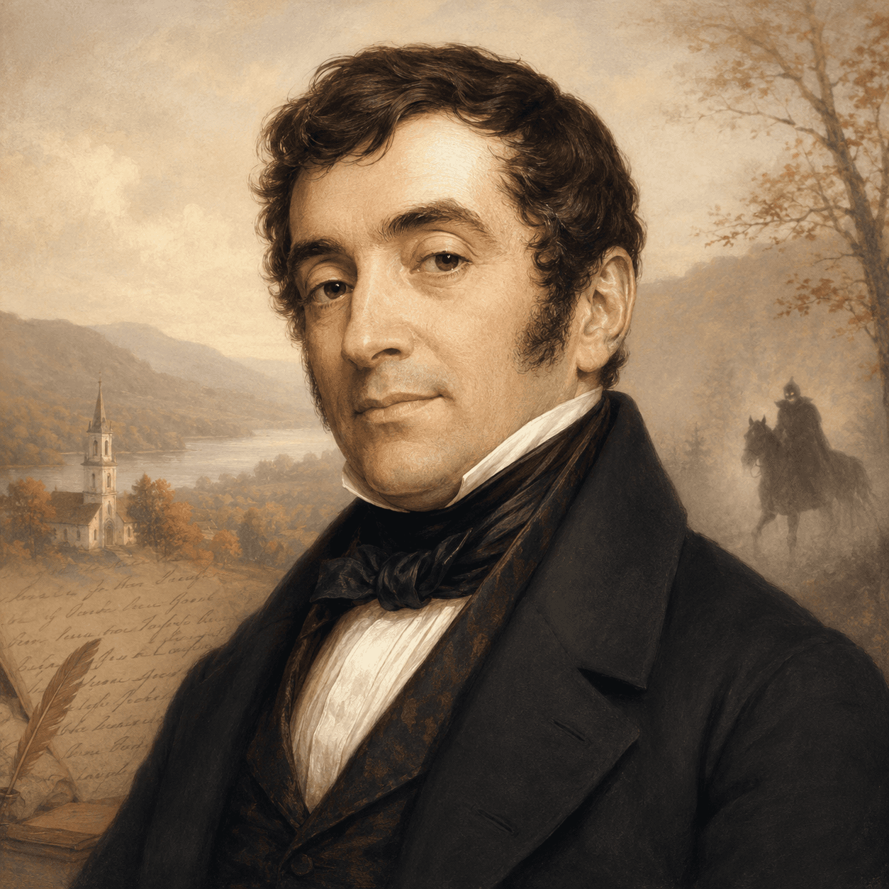 Portrét autora Washington Irving