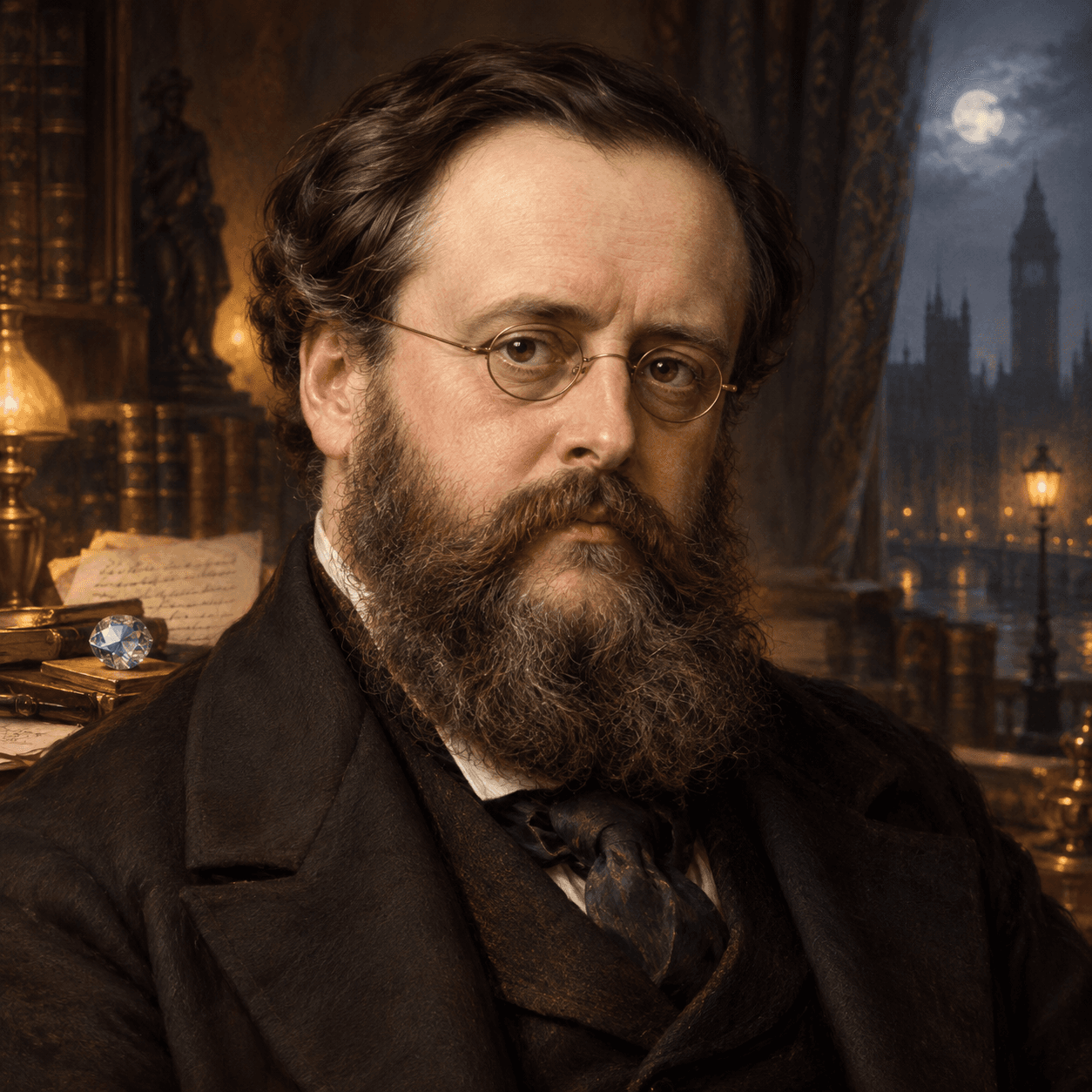 Portrét autora Wilkie Collins