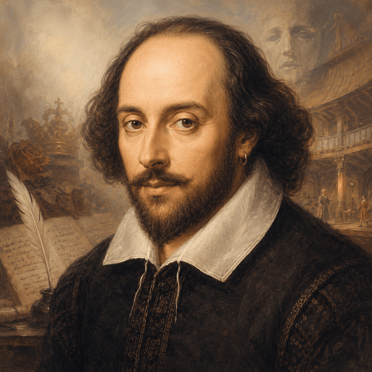 Portrét autora William Shakespeare